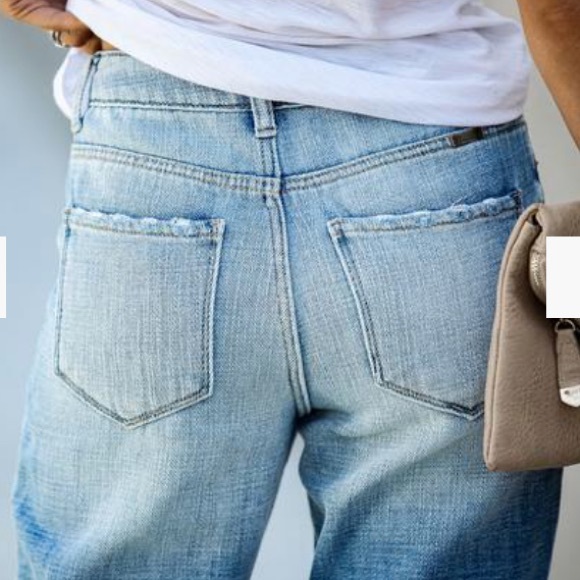 HIGH RISE DISTRESSED DENIM - Picture 3 of 3